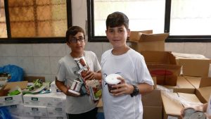 Rosh Hashanah Donations Prepared by Volunteers