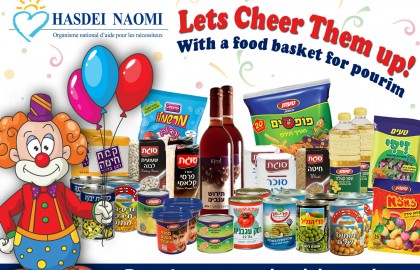Lets Cheer Them up With a food basket for pourim